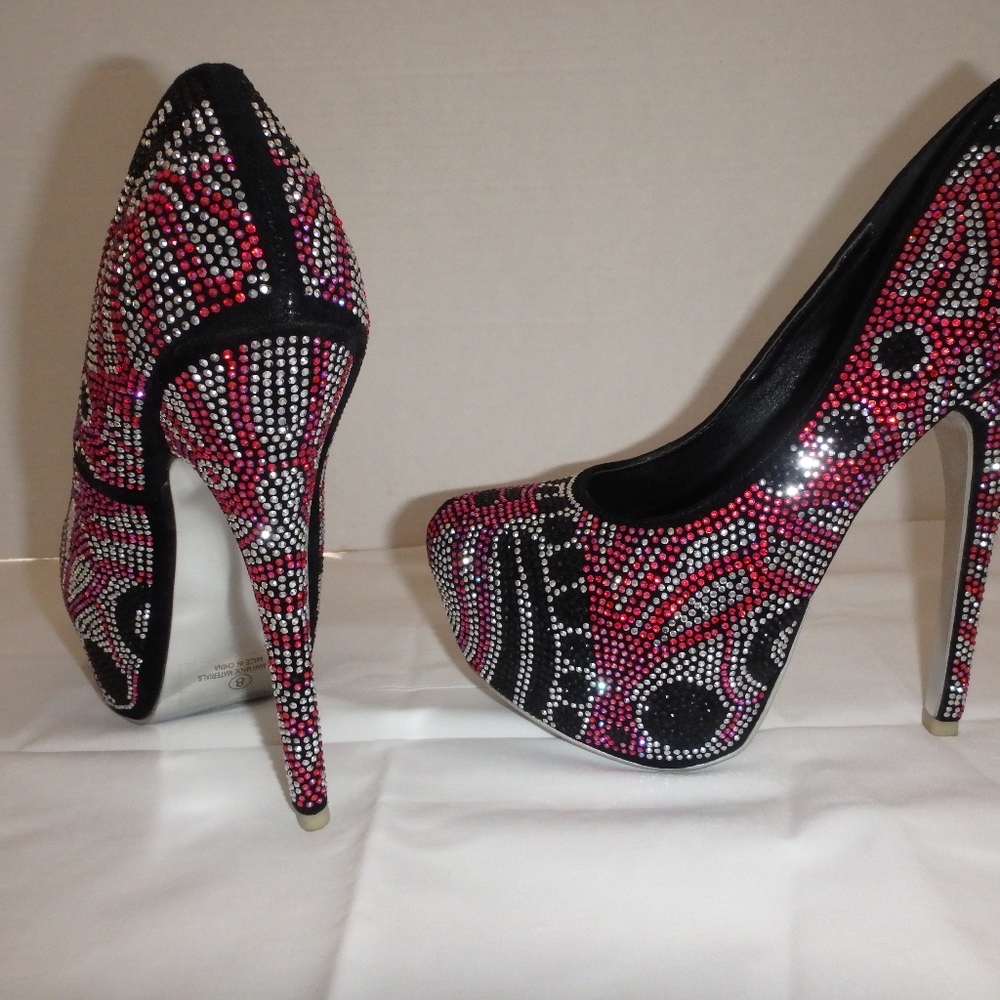 Size 8 Sparkle 5 inch high heels